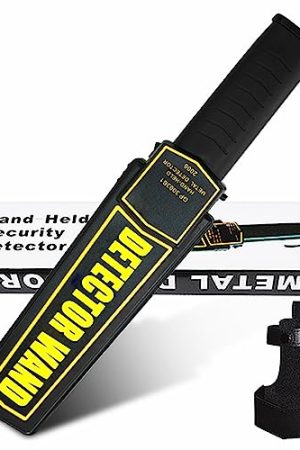 Handheld Metal Detector Wand: Portable Security Scanner with Adjustable Alerts - Ideal for Event Security and Metal Detection