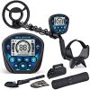 Unlock Hidden Treasures with Docusvect Professional Waterproof Metal Detector - 5 Modes, 10'' Coil, and Ergonomic Design for Ultimate Exploration