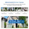 ZOSI 2MP HD 1080p 1920TVL Security Camera - Outdoor/Indoor, Hybrid 4-in-1 HD-CVI/TVI/AHD/960H Analog - Image 4