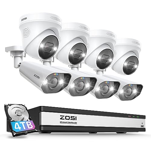 Total Security Assurance: ZOSI 16CH 4K Spotlight PoE Security