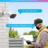 2K All-in-One Wireless Security Camera System - 12.5in LCD Monitor, 8PCS 3MP Cameras, 2TB HDD, Color Night Vision, Smart Alerts, 24/7 Recording - Image 5