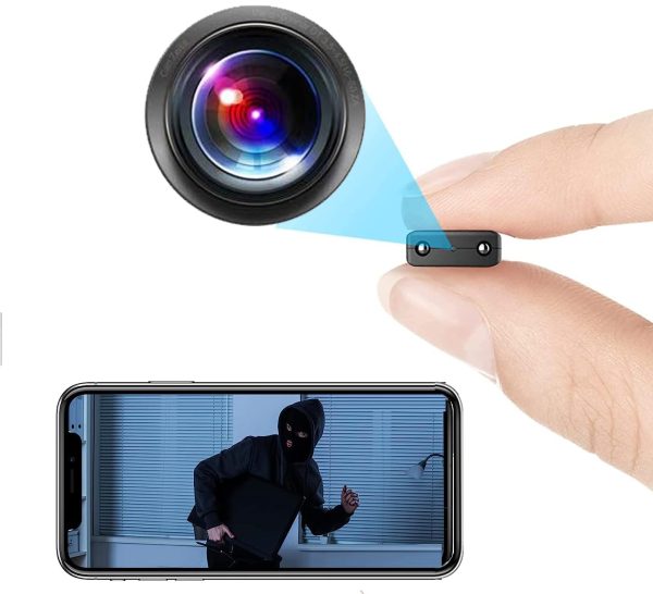 Spy Camera WiFi - HD1080P Mini Home Security Cameras, Smallest Hidden Cameras with Cell Phone App