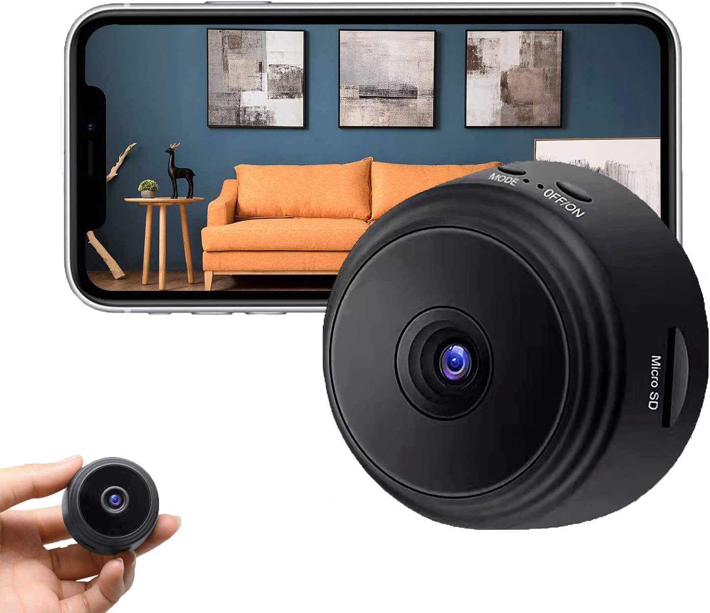 Comfort Valley Spy Camera - 1080P Magnetic WiFi Mini Nanny Cam for Ultimate Home Security and Monitoring