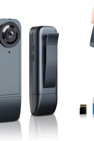 Brathird Mini Body Camera - 1080P 64GB Body Worn Camera for Cycling, Home, and Office Security