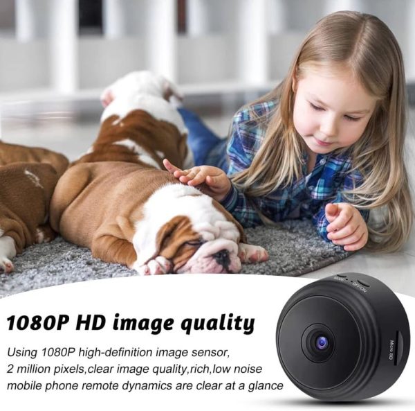 Ultra Small Spy Camera with WiFi, Motion Detection, and HD Night Vision - Ideal for Home, Office, and Pet Surveillance