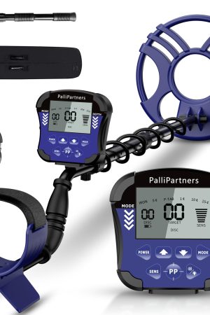 PalliPartners Adults Waterproof Metal Detector - Professional Gold Detection with 10" Coil - 970-Purple