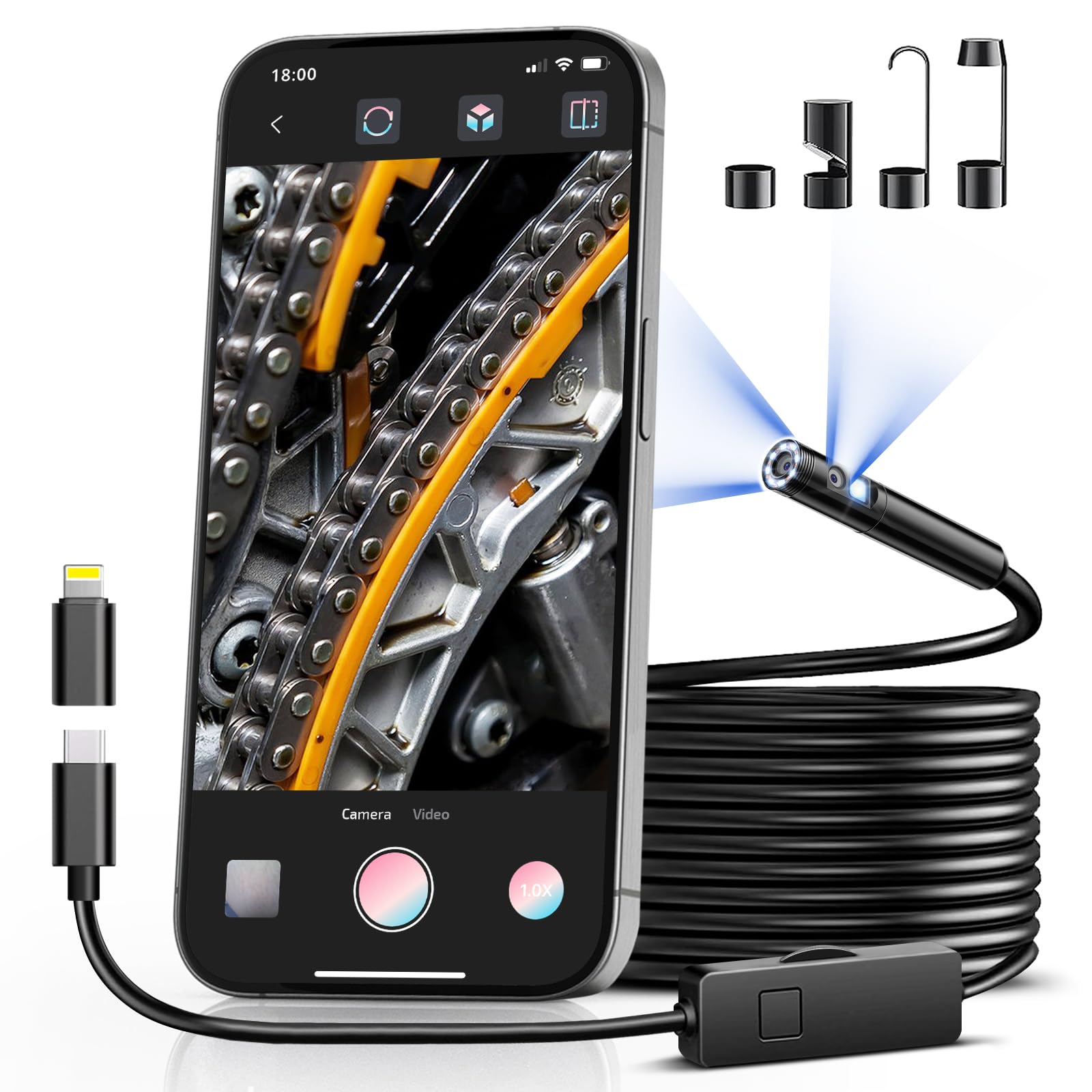 [Dual-Lens] Borescope – Your Ultimate Companion for Immaculate Inspections in Every Nook and Cranny