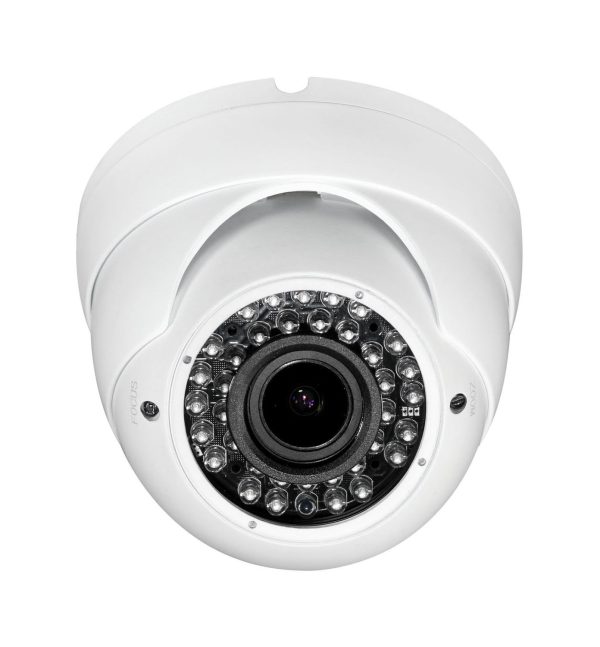 Sinis Security 2MP Dome TVI Varifocal CCTV Camera - Full HD 1080P, 2.8-12mm Lens, Night Vision, Waterproof IP66