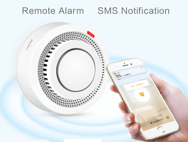 Zigbee/WiFi Smart Smoke Detector with 80dB alarm and real-time notifications, ideal for advanced home fire protection and safety.