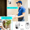Smart 2.4G WiFi Wall-Mounted Camera with 355° Motion Detection & Two-Way Audio for Indoor/Outdoor Security - Image 4