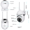 Smart 2.4G WiFi Wall-Mounted Camera with 355° Motion Detection & Two-Way Audio for Indoor/Outdoor Security - Image 2