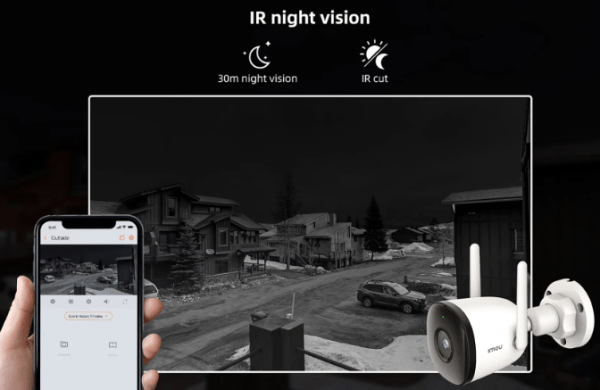 4MP AI Human Detection Wi-Fi Security Camera Alexa, and Google Assistant for Outdoor Smart Monitoring with Night Vision