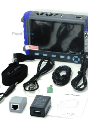 IV8W CCTV Tester Monitor with 8MP support for AHD/TVI/CVI camera testing, featuring HDMI/VGA input, PTZ control, and a long-lasting battery for efficient surveillance installation.